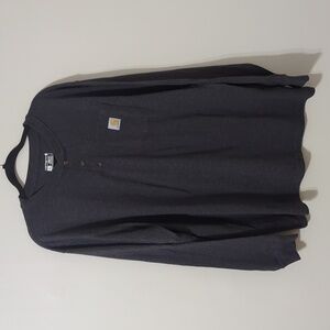 Carhartt Gray Long Sleeve Shirt Mens Size XL